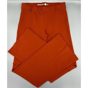 NWOT Betabrand Women's Straight Leg Small Orange‎ Classic Dress Pant Comfort